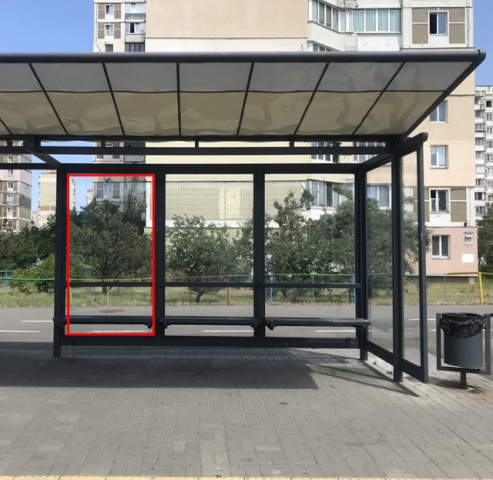 Зупинка 1.26x2.24,  Вул. Академіка Лебедєва, вул. Лебедєва/вул. Метрологічна,111-113